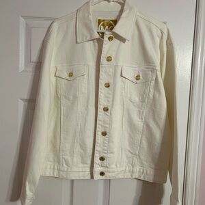 Michael Kors Cream Jean Jacket